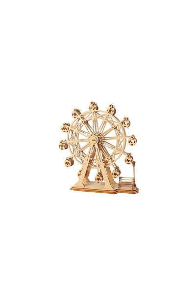Rolife 3D Puzzle, Big Wheel, Wood, Rolife, 120 pieces