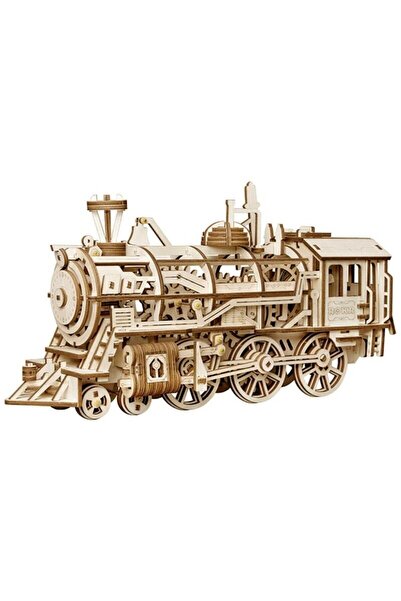 ROKR Puzzle Locomotiva 3D, ROKR, Lemn, 349 piese