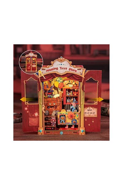 CUTEBEE 3D Puzzle, DIY Book Spine, Amazing Toys Store, Cutebee, 107 pieces