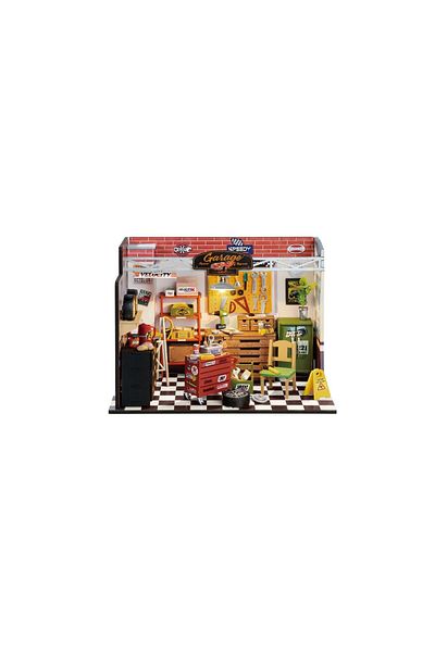 Rolife 3D Puzzle, Minicachet Garage Workshop, Wood, Rolife, 157 pieces