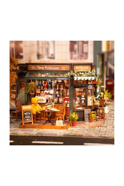 Rolife 3d Puzzle, Diy Mini House, Tipsy Restaurant, , 297 Pieces