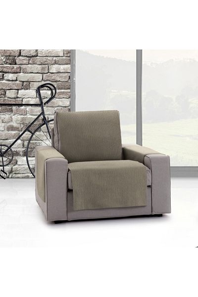 EYSA CONFECTIONES Practical jacquard armchair cover, MID, C11 Brown