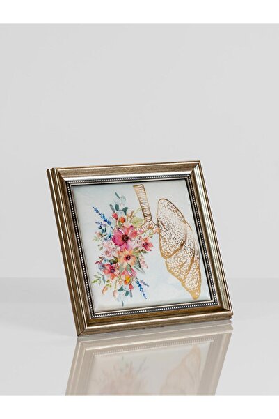 Prof Pulmoni-flori Aur 100% Mătase Pictură Decorativă Cadou