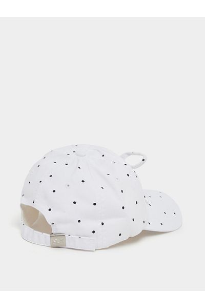 Styli Ribbon Polka Dot Print Cap