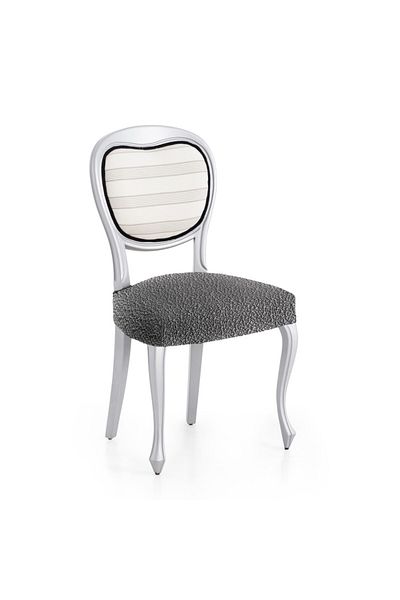 EYSA CONFECTIONES Set of 2 elastic chair covers, Premium ROC, C/16 dark grey