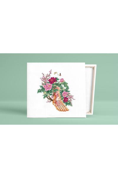 Prof Pictură pe pânză cu flori de picior, cadou decorativ