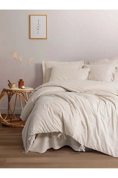 CEKAVE Cotton Linen Double Nev Set Esmira