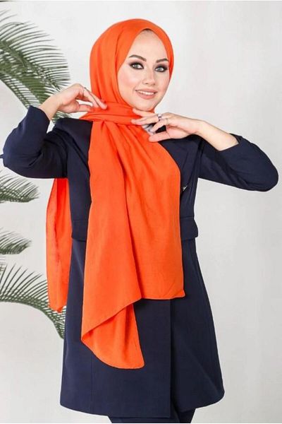 HAREM SCARF شال حريم أمور برتقالي - شال حريم أمور برتقالي