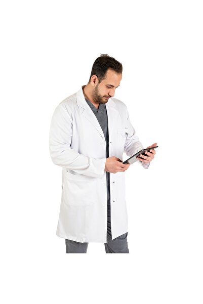 Prof Murray Medikal Erkek Önlük Likralı Doktor Hemşire Luxury Laboratuvar Önlüğü