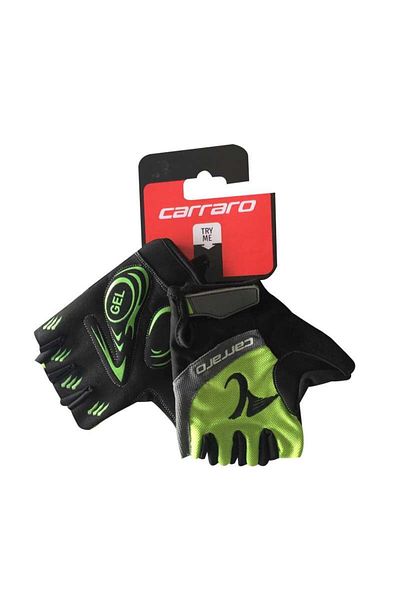 Carraro V7c Kıcsa Finger Gel Cycling Gloves Green Xl