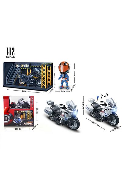 STEM 1:22 Die Cast Repair Station Bike Model - Style May Vary