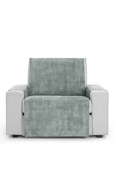 EYSA CONFECTIONES Velvet armchair cover, practical, Turin, C6 Grey