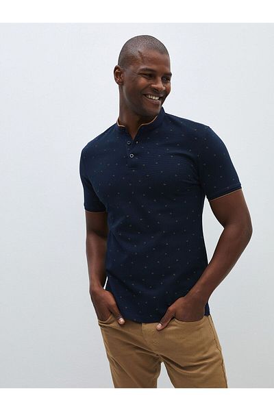 LC Waikiki Crew Neck Short Sleeve Patterned Men's T-Shirt