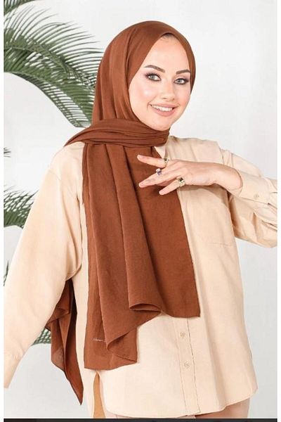 HAREM SCARF İncila Shawl - Σοκολάτα