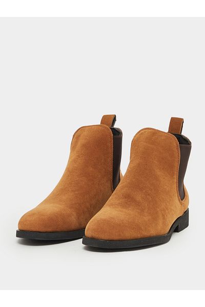 Styli Suede Accent Chelsea Ankle Boots