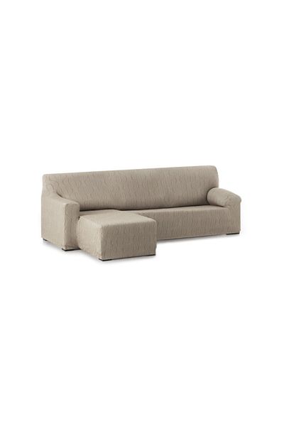 EYSA CONFECTIONES Jacquard left corner elastic cover, short arm, Iria, C/11 Dark Beige