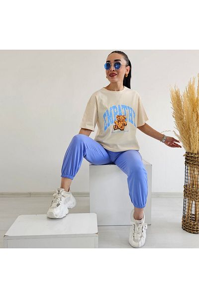 6 butik altı üstü butik Μπλουζάκι με αρκουδάκι με εκτύπωση Empathy