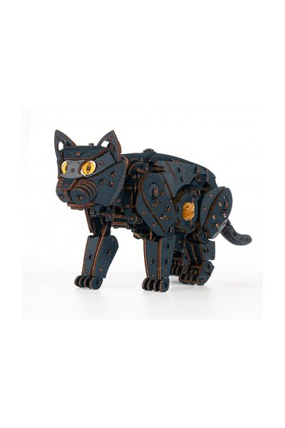 EWA 3d Puzzle, Black Cat, , Wood, 508 Pieces