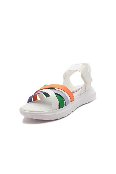 GDT Ayakkabı Şirin Young Orthopedic Multicolored Banded Velcro Girls Sandals