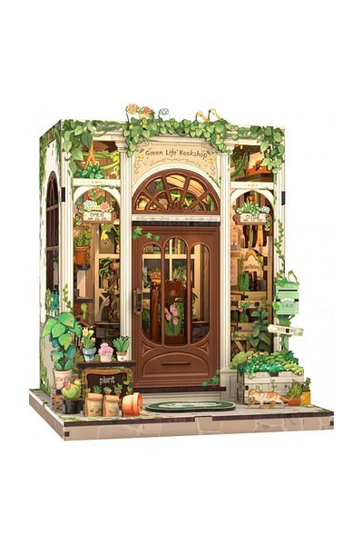 CUTEBEE 3d Puzzle, Diy Bookend, Green Life Bookshop, , 196 Pieces