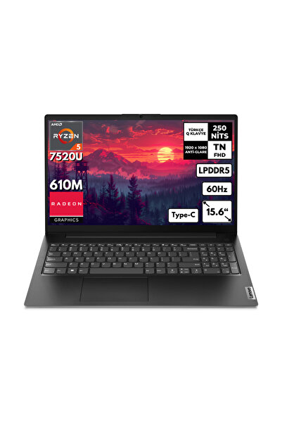 LENOVO V15 G4 Ryzen 5-7520U 8GB 512 GBSSD 15.6" FHD Freedos Notebook 82YU0124...