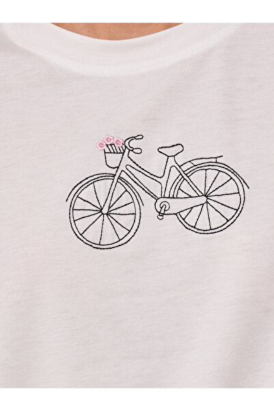 Take Two By Styli Embroidered Round Neck Short Sleeves T-Shirt