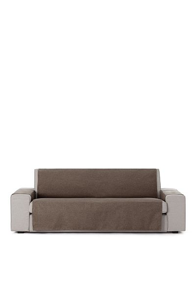 EYSA CONFECTIONES Practical 4-seater sofa cover 190cm, Valeria, C7 dark brown/gray