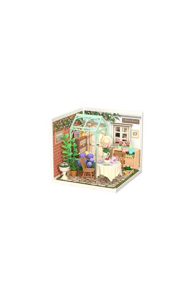 Rolife 3D Puzzle, DIY Mini House Blooming Tea Garden, plastic, RolIfe, 151 pieces
