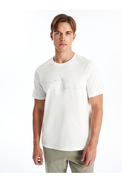 LC Waikiki Crew Neck Short Sleeve Printed Men's T-Shirt