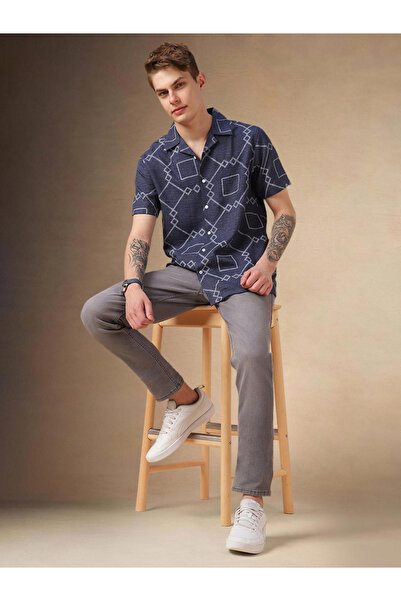 Dennis Lingo By Styli Relaxed Fit Short Sleeves Casual Shirt