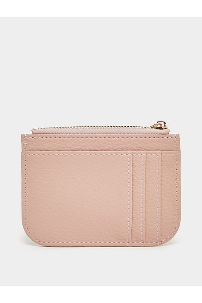Styli Textured Wallet with Zip Closure