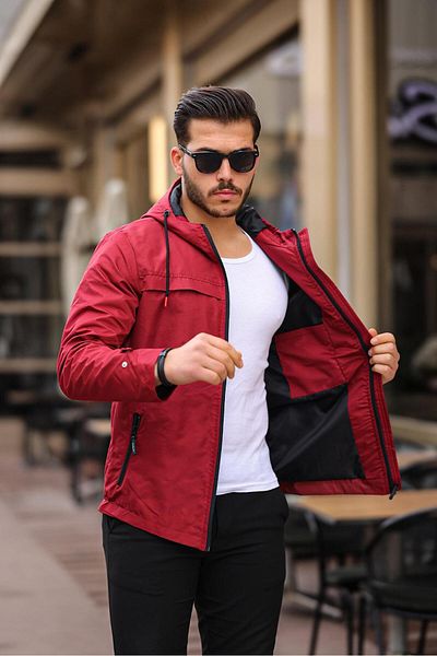 Fk class Men's Hooded Raincoat