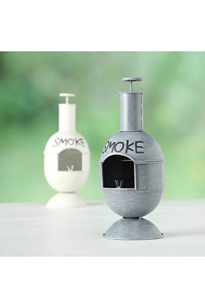 Homelux Outdoor ashtray, h 25 cm, metal, grey/black