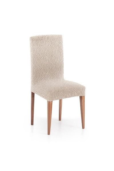 EYSA CONFECTIONES Set of 2 elastic chair covers 40-50cm (seat and backrest), Premium ROC, C/00 Light Beige