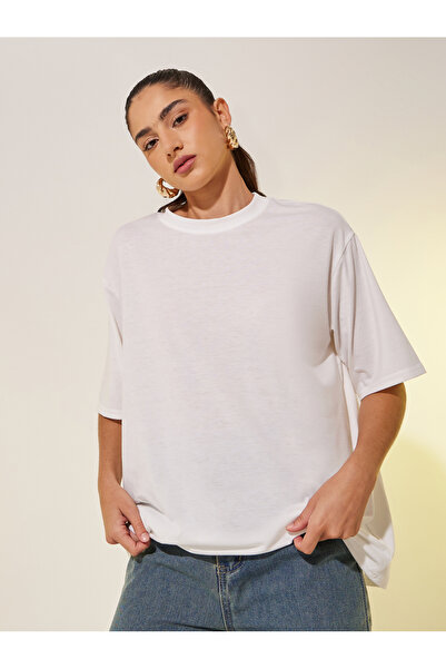 Take Two By Styli Embroidered Round Neck Short Sleeves T-Shirt