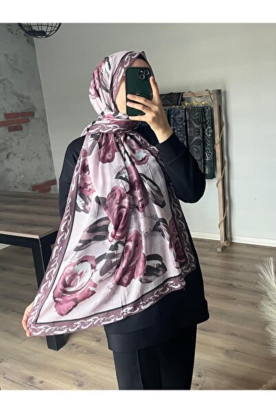 Merwiss Σάλι με μοτίβο τριαντάφυλλο ροζ