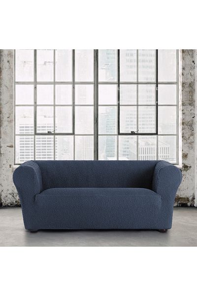 EYSA CONFECTIONES Husa bielastica canapea 2 locuri Chesterfield, Premium ROC, C/3 Albastru