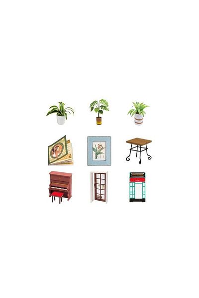 Rolife 3D Puzzle Mini Dollhouse Simon's Cafe DIY, RoLife, 203 pieces