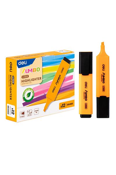 Deli Highlighter ORANGE EU366-OR