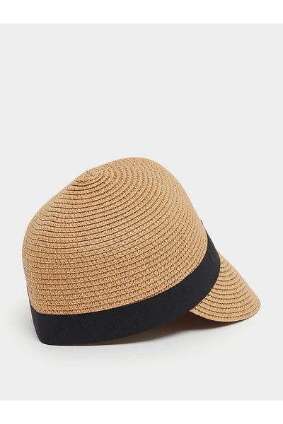 Styli Ribbon Detail Straw Cap