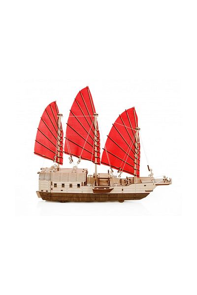 EWA 3D Puzzle, Djong Ship, EWA, Wood, 246 Pieces