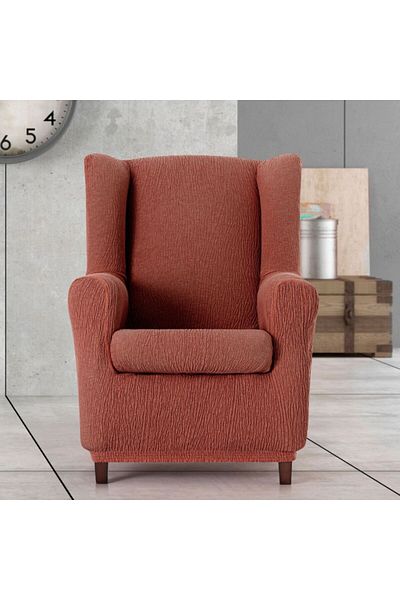 EYSA CONFECTIONES Elastic wing chair cover, Troya, C/9 Brick