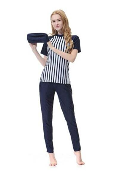 HALAMODO 3 قطع ملابس سباحة إسلامية، ملابس سباحة مغطاة بالكامل للنساء، مجموعة ...