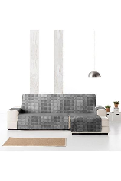 EYSA CONFECTIONES Practical quilted right corner cover 240cm, Oslo, C/06 Grey