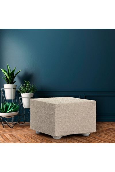 EYSA CONFECTIONES Bielastic PUF cover 60x60cm, Premium ROC, C/00 Light beige