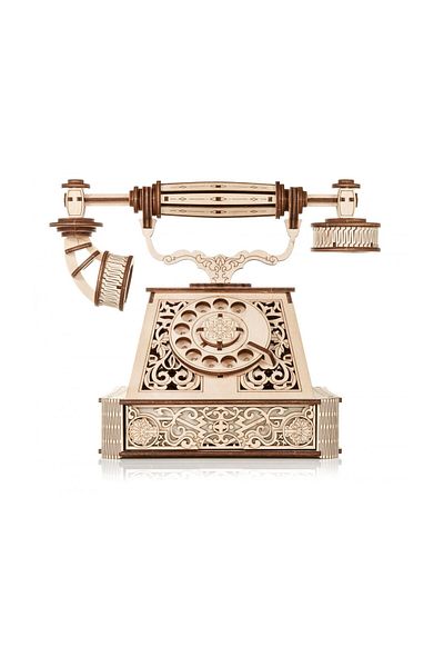 EWA 3d Puzzle, Retro Telephone, , Wood, 232 Pieces