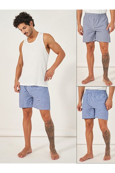 Styli Pack of 2 - Checked Assorted Woven Boxers