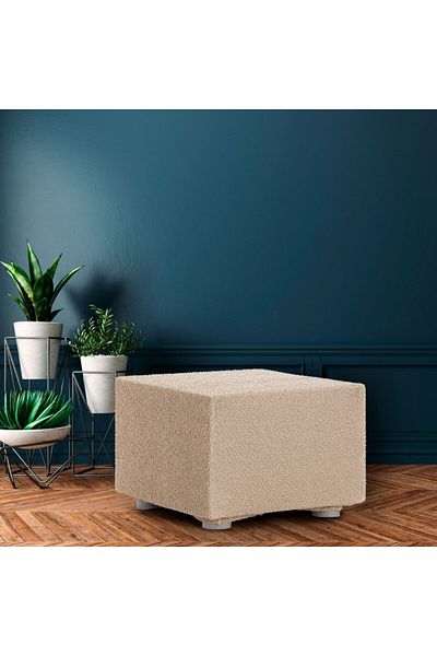 EYSA CONFECTIONES Bielastic PUF cover 60x60cm, Premium ROC, C/01 Beige