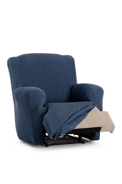 EYSA CONFECTIONES Husa elastica fotoliu cu recliner, Troya, C/3 Albastru