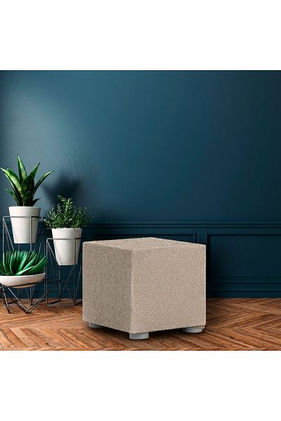 EYSA CONFECTIONES Husa bielastic PUF 40x40cm, Premium ROC, C/01 Bej